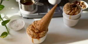 Rețetă înghețată cu caramel sărat și nuci